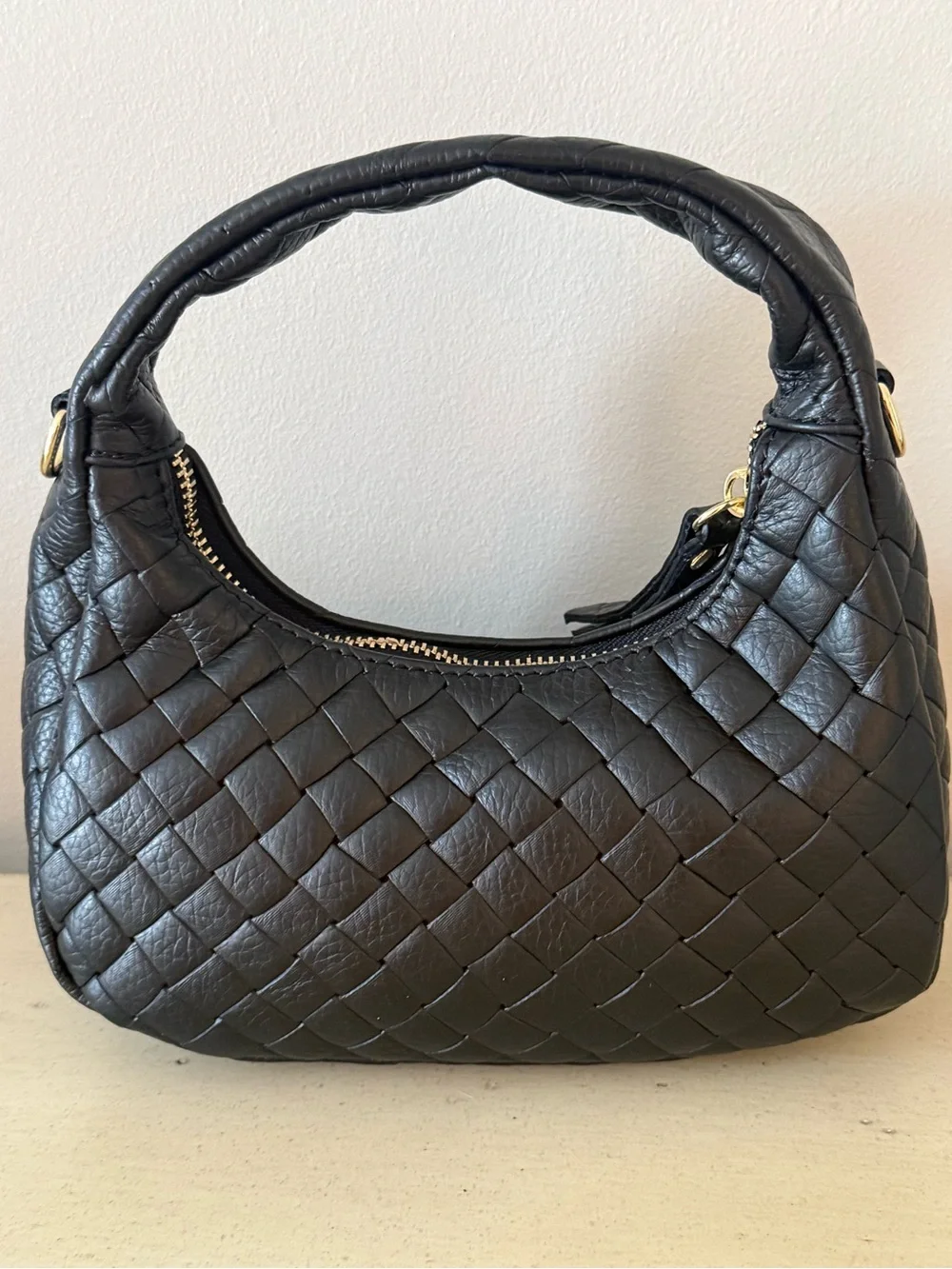 Persaman New York Chloe Bag Black Quilted Shoulder Bag with Chain Strap
